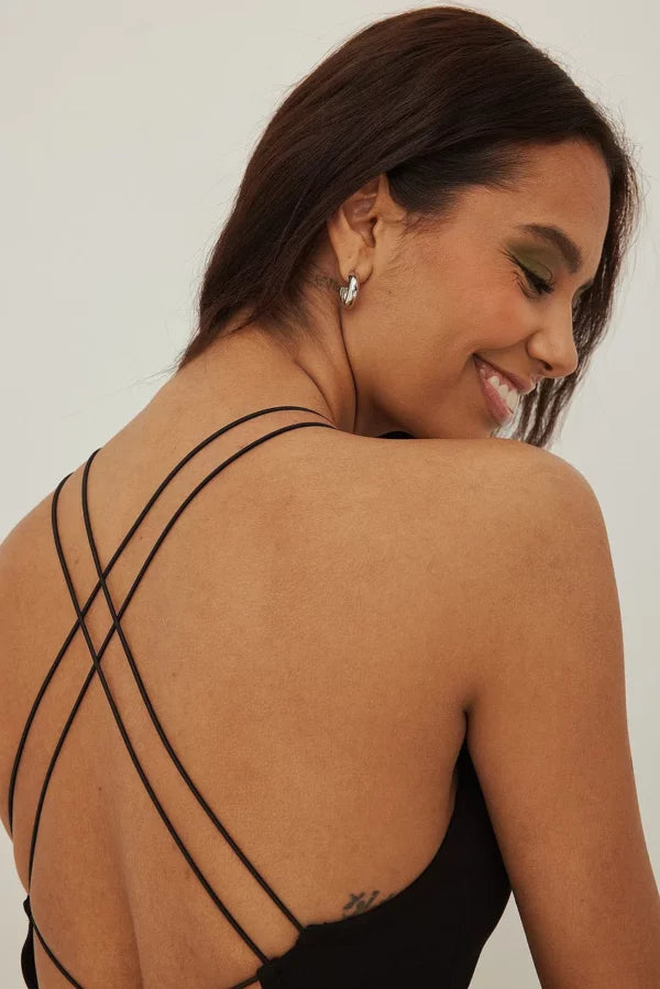 Spaghetti Strap Back Detail Top