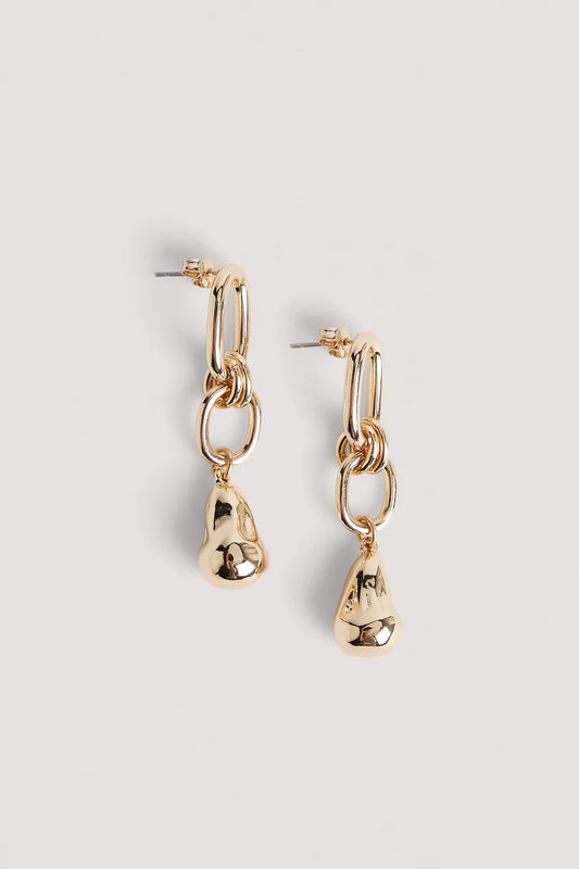 Teardrop Hanging Earrings Gold