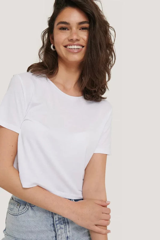 Viscose Cropped Tee