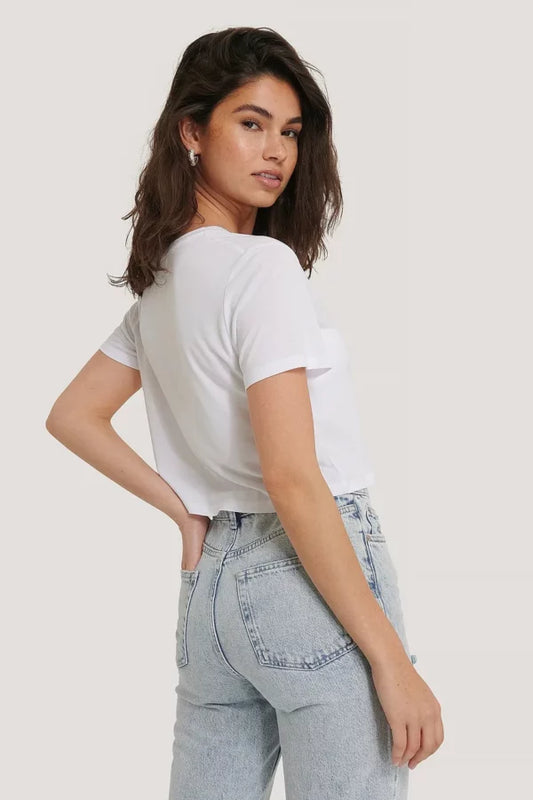 Viscose Cropped Tee