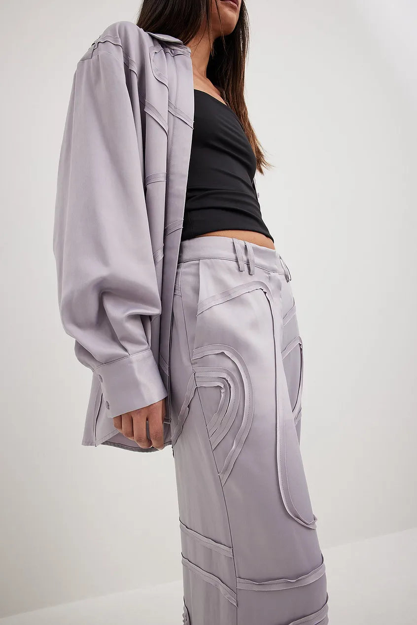 Wavy Seam Pants