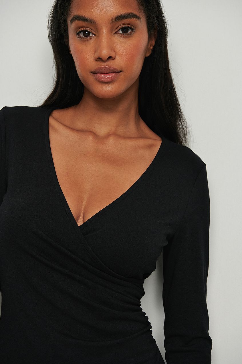 Wrap Detail Mini Dress