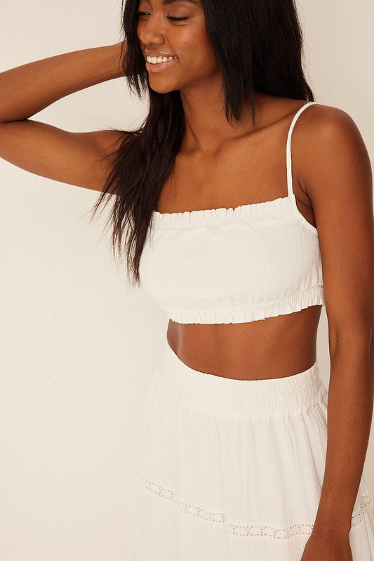 Smock Detail Cropped Singlet