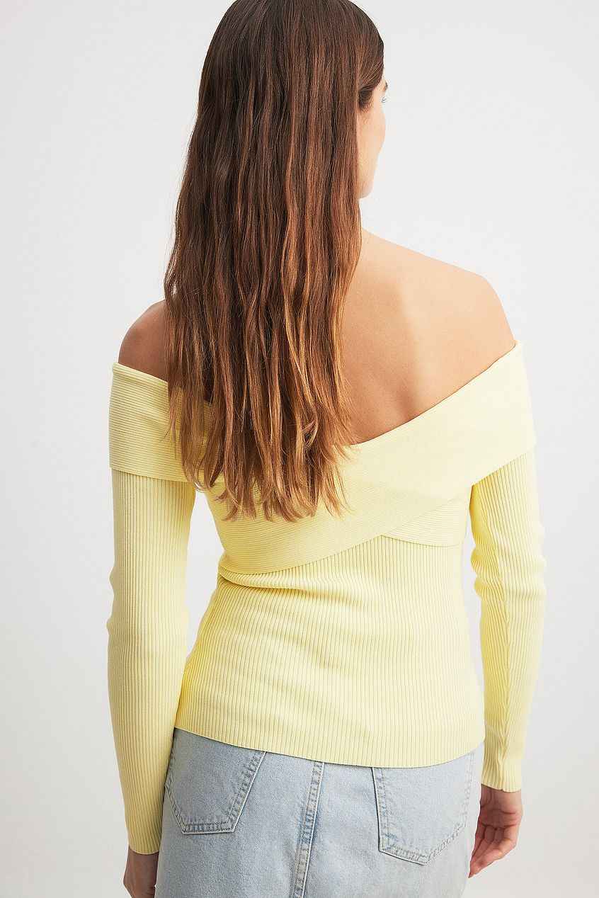 Na-kd Off Shoulder Long Sleeve Top