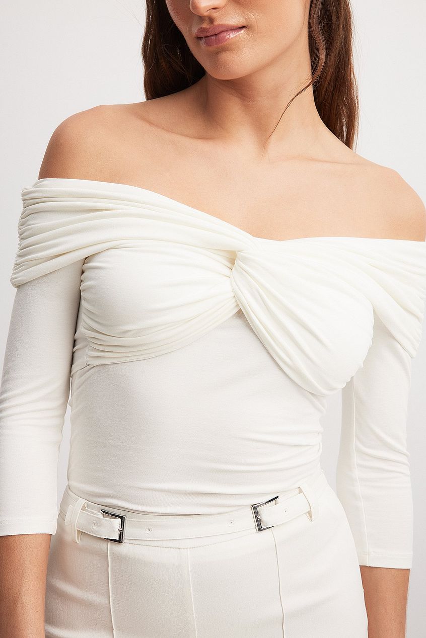 Off Shoulder Twisted Top