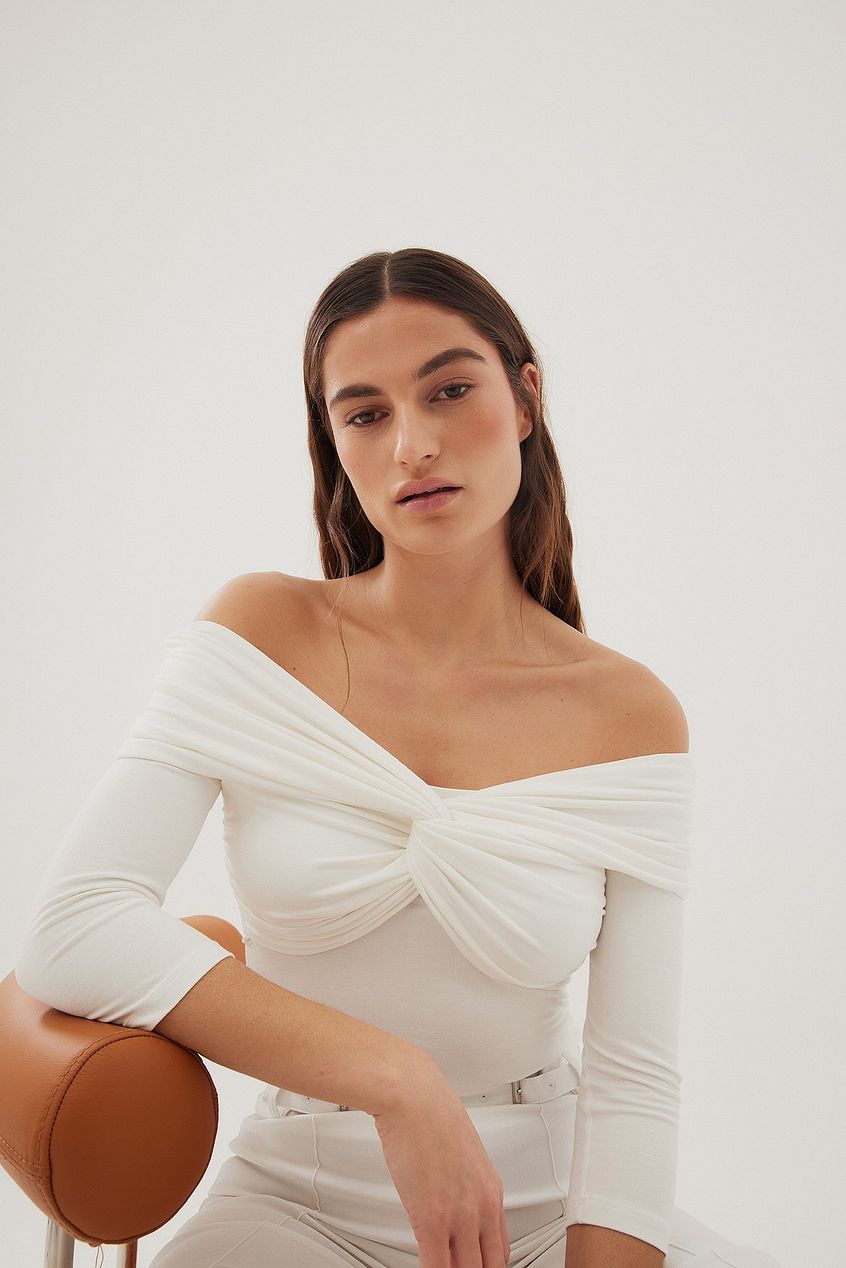 Off Shoulder Twisted Top
