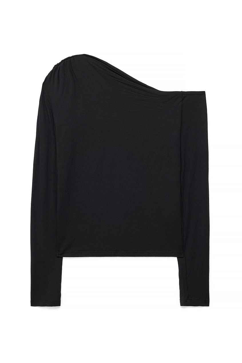 Na-kd Off Shoulder Jersey Top