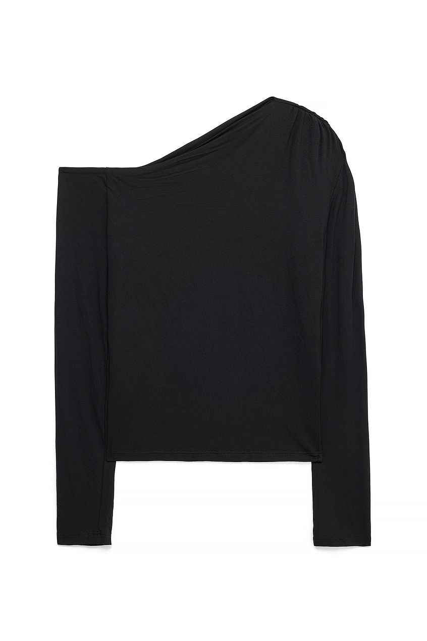 Na-kd Off Shoulder Jersey Top