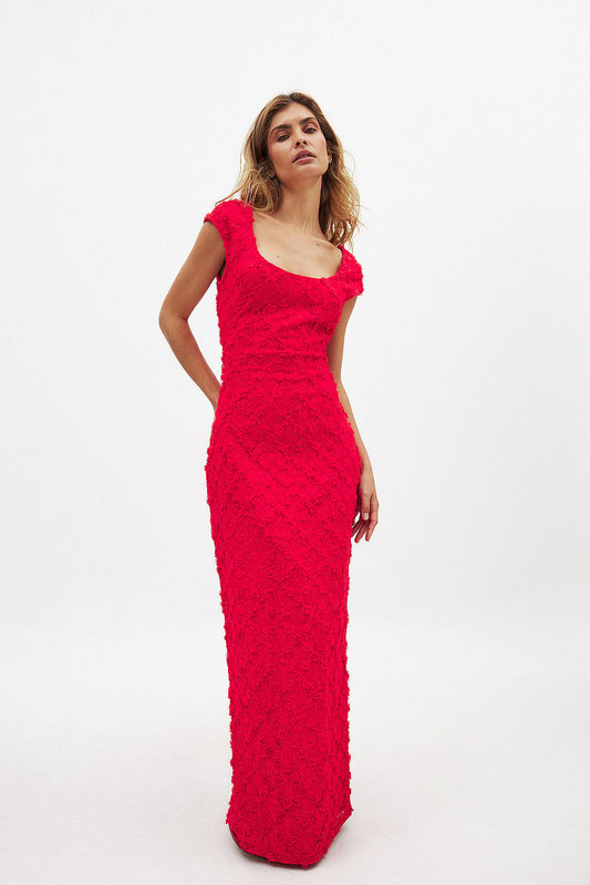 Na-kd - Open Back Lace Maxi Dress
