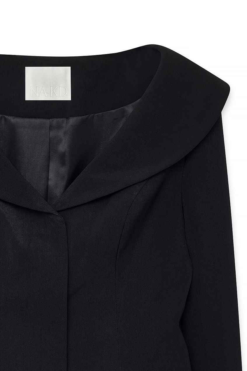 Na-kd Open Shawl Neckline Blazer