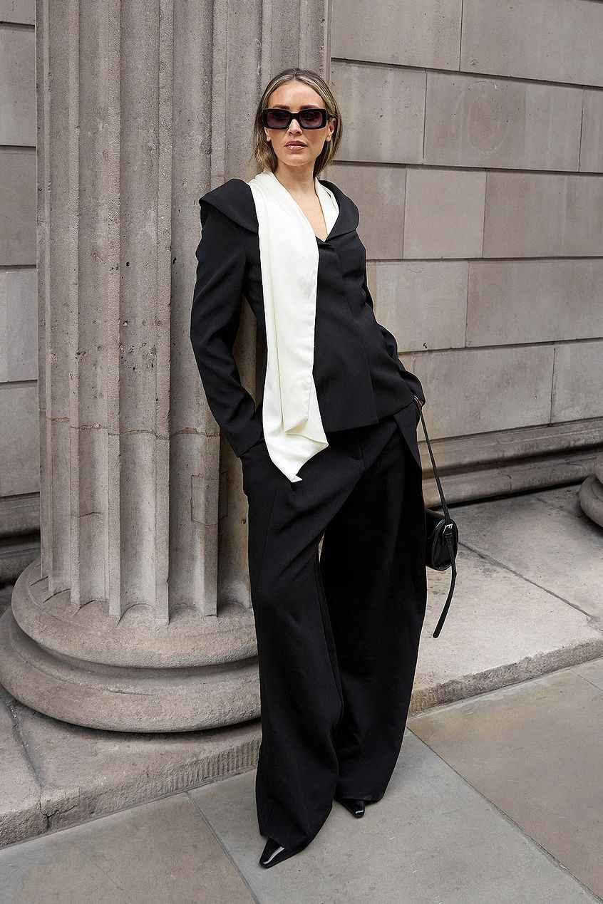 Na-kd Open Shawl Neckline Blazer