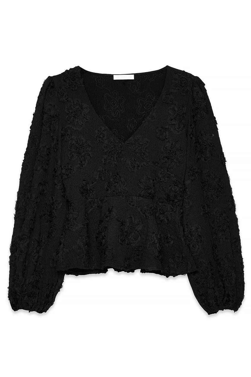 Na-kd Overlap Wide Sleeve Blouse