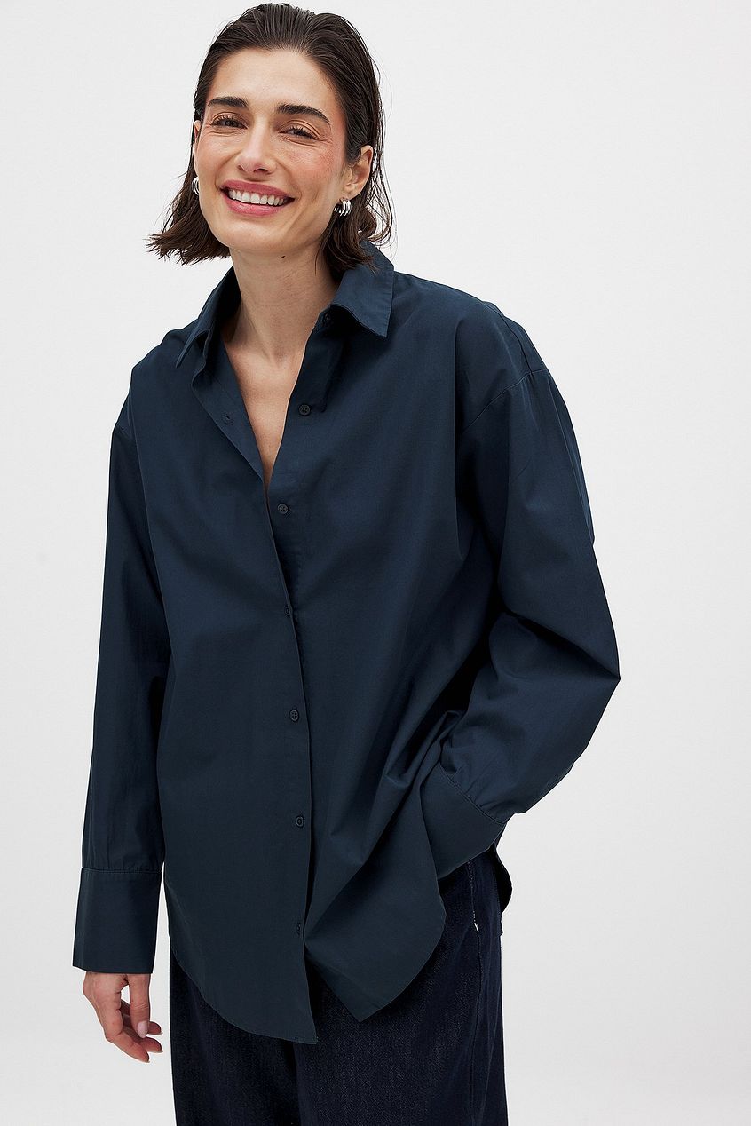 Na-kd Oversized Cotton Shirt