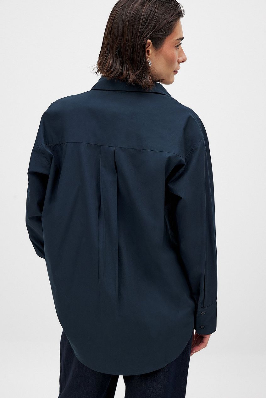 Na-kd Oversized Cotton Shirt
