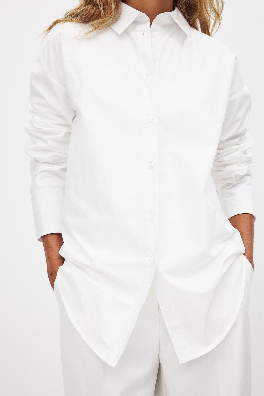 Oversized Long Sleeve Cotton Shirt