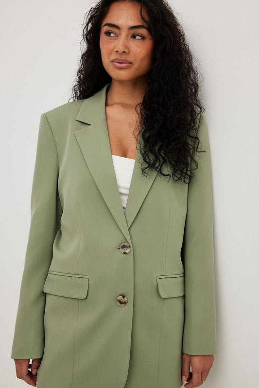 Oversized Seamline Detail Blazer