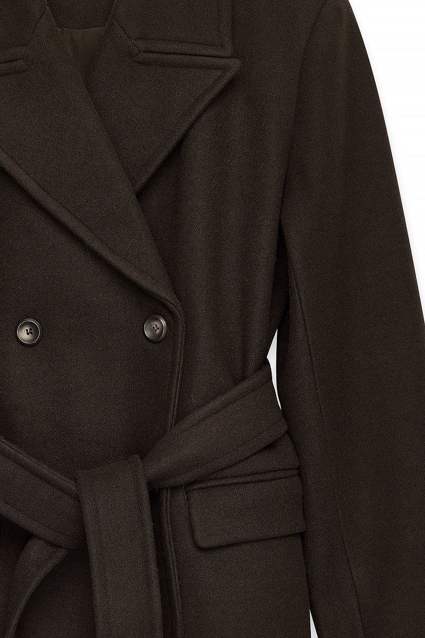 Na-kd Oversized Wool Blend Short Coat
