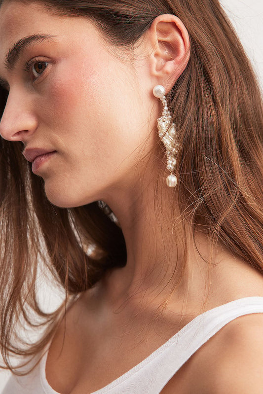 Pearl Knot Earrings