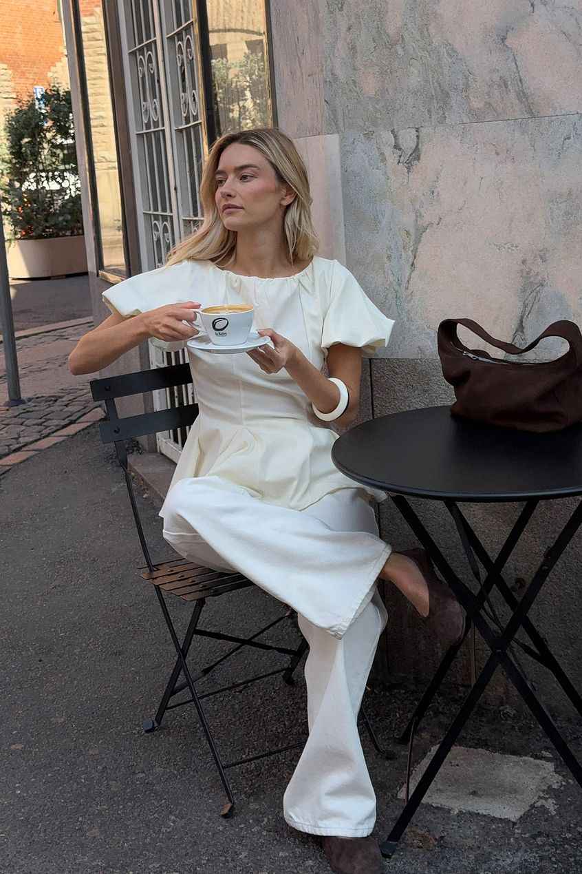 Na-kd - Peplum Sleeve Detail Blouse