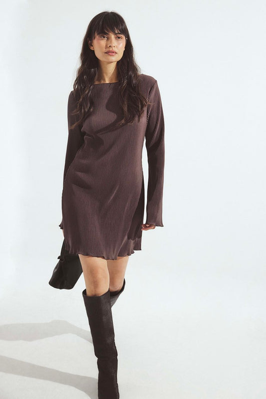 Na-kd Pleated Mini dress