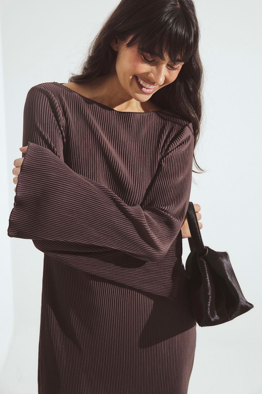 Na-kd Pleated Mini dress
