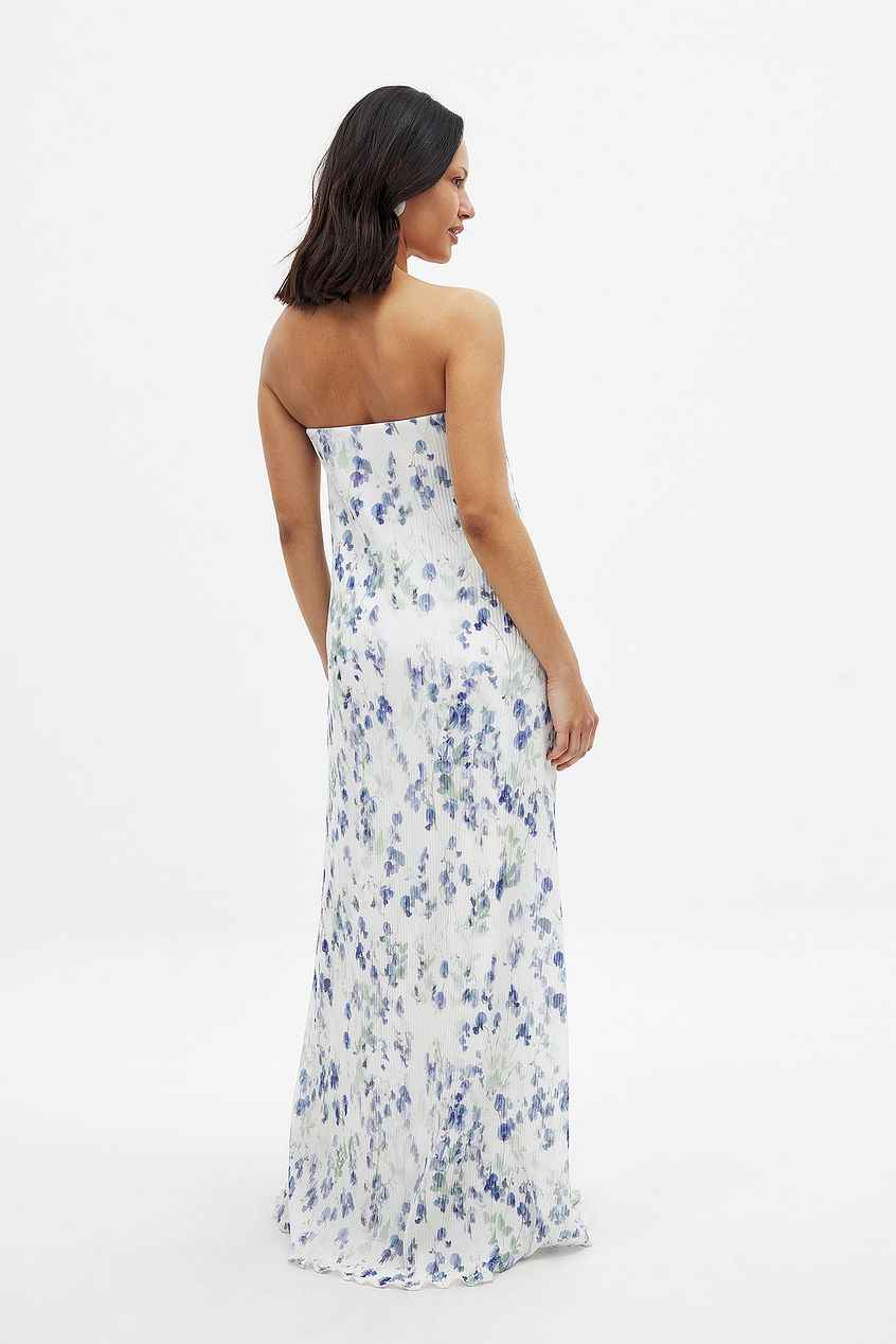Na-kd Plisse Maxi Tube Dress