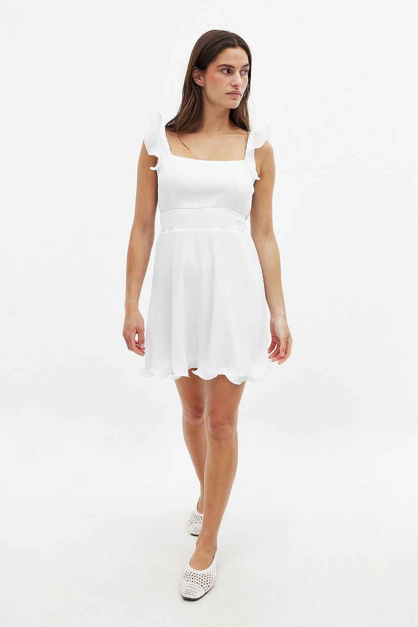 Na-kd Plisse Mini Dress
