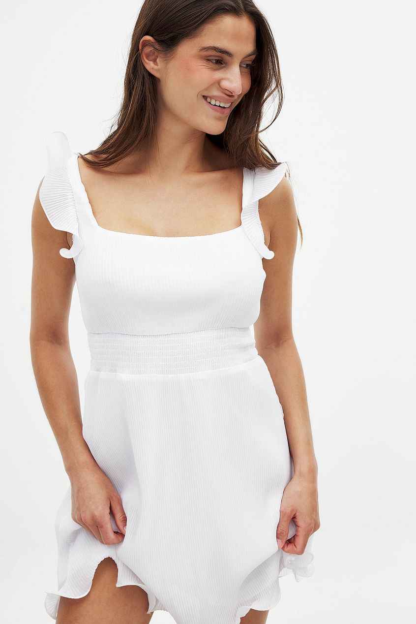 Na-kd Plisse Mini Dress