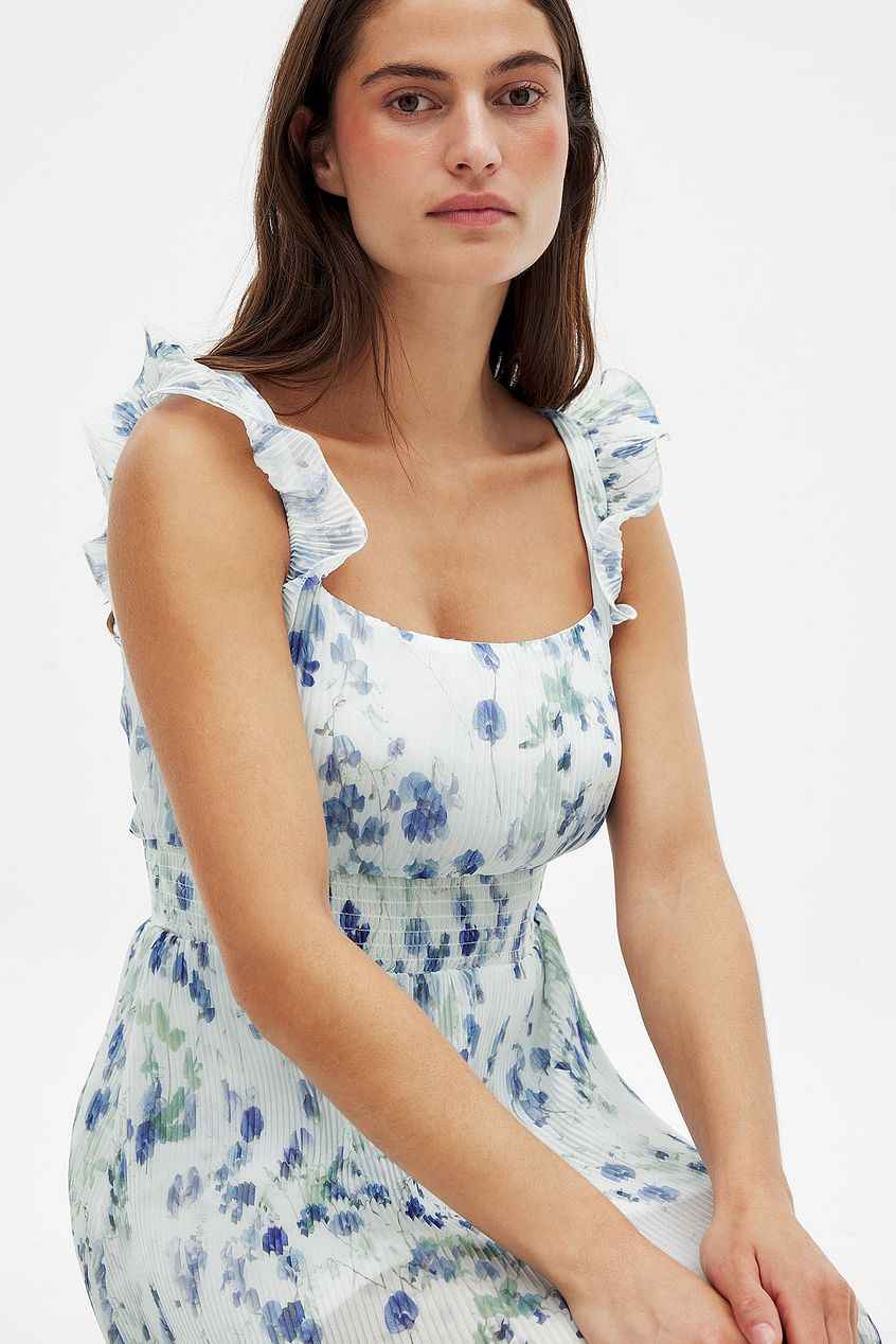 Na-kd Plisse Mini Dress