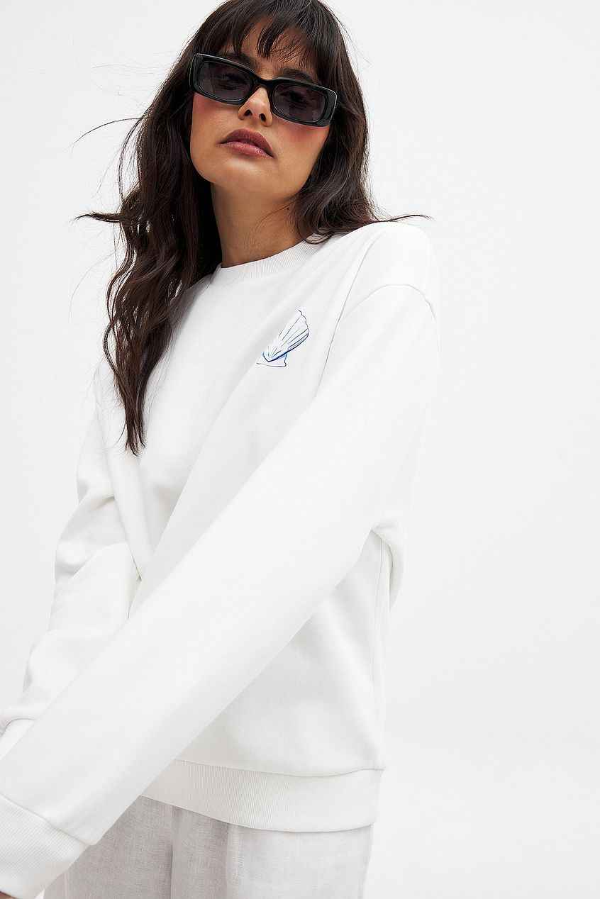 Na-kd Printed Oversized Sweatshirt