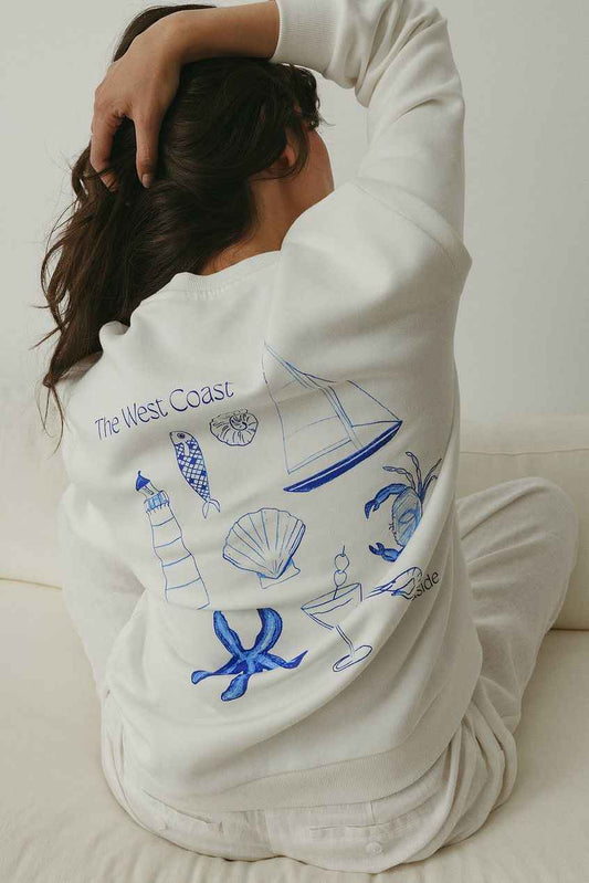 Na-kd Printed Oversized Sweatshirt