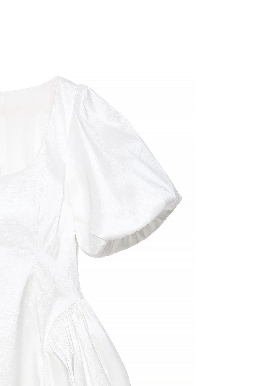 Na-kd Puff Sleeve Ruched Detail Mini Dress