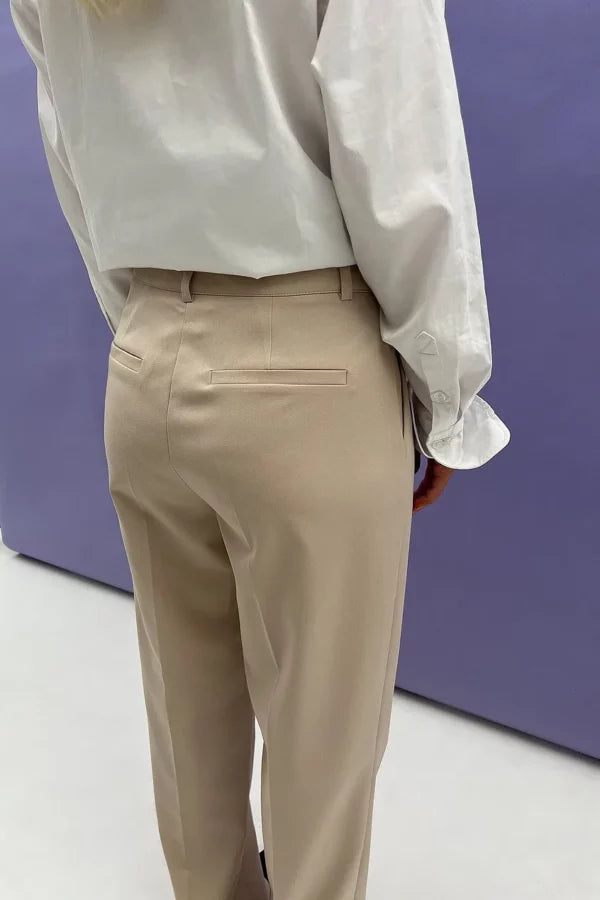 Mid Rise Suit Pants