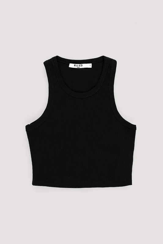 Organic Ribbed Cropped Tank
