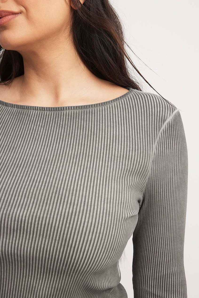 Na-kd  - Ribbed Long Sleeve Top