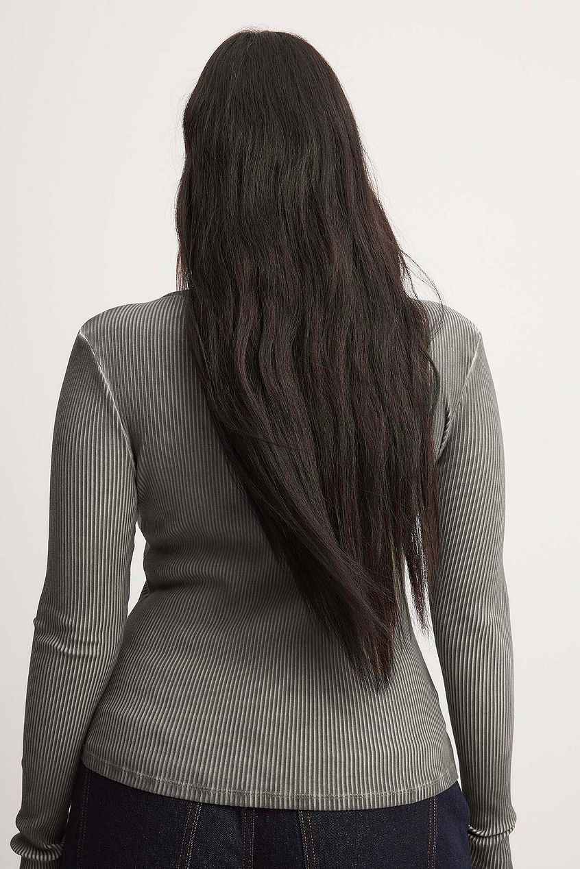 Na-kd  - Ribbed Long Sleeve Top
