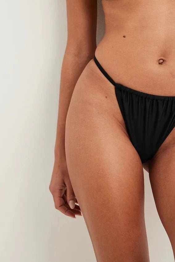 Rose Detailed Drawstring Bikini Panty