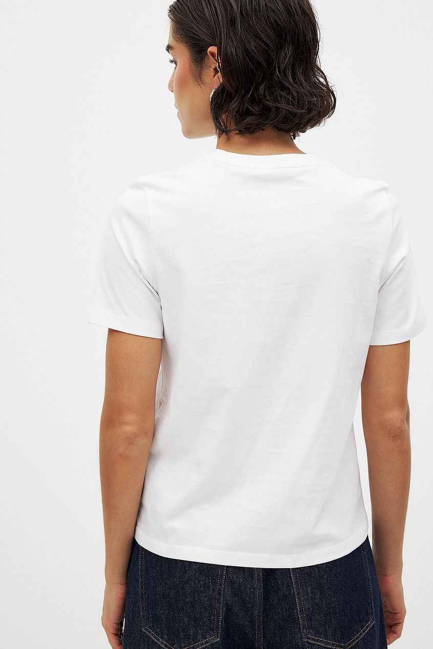 Na-kd Round Neck Cotton T-Shirt