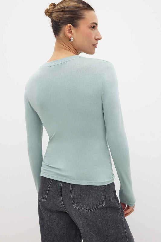 Na-kd Round Neck Long Sleeve Top