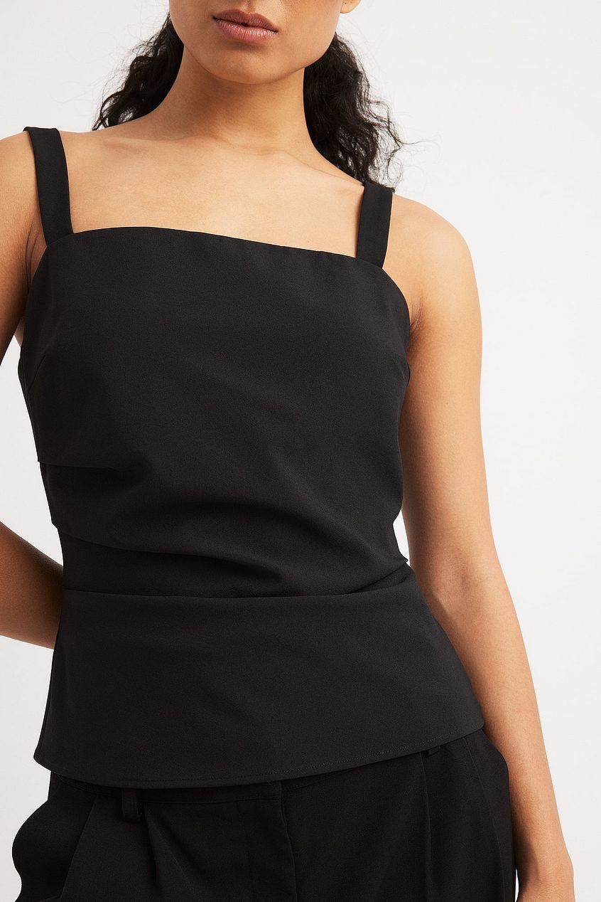 Na-kd Ruched Waist Tailored Singlet
