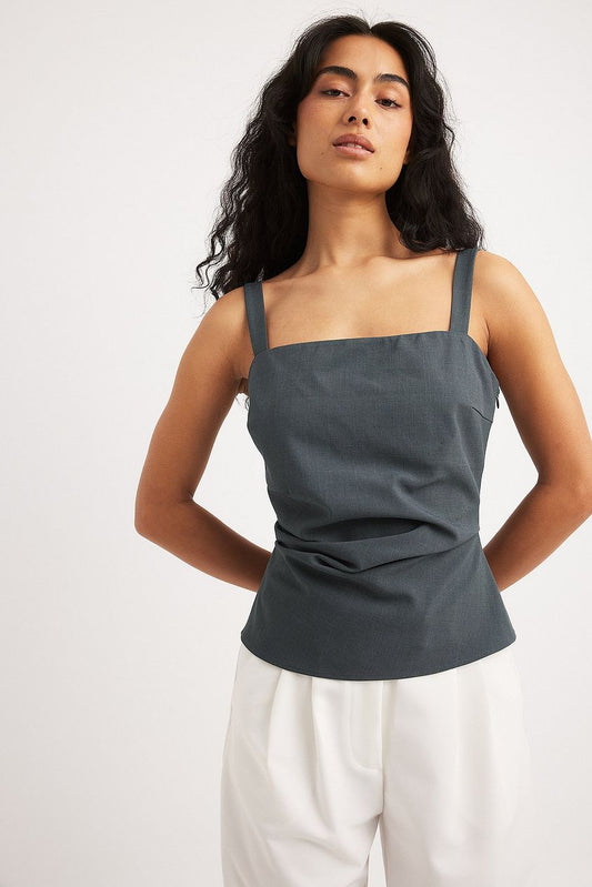 Ruched Waist Tailored Singlet