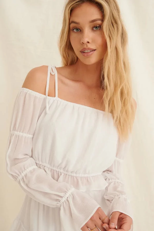 Off Shoulder Blouse White