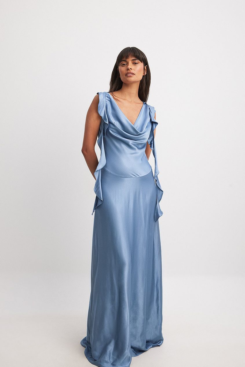 Satin Mermaid Maxi Dress