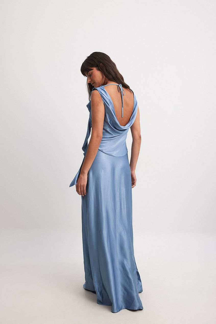 Satin Mermaid Maxi Dress