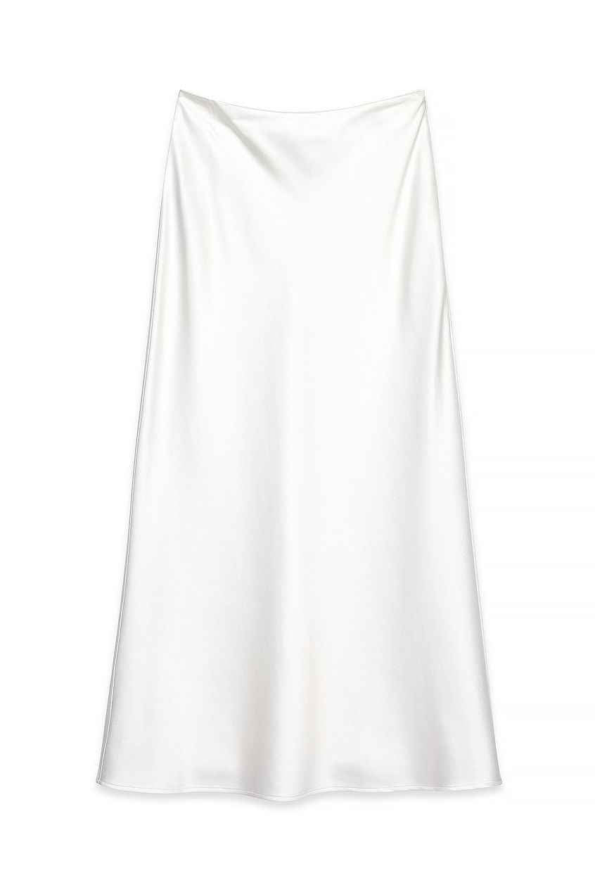NA-KD Satin Midi Skirt