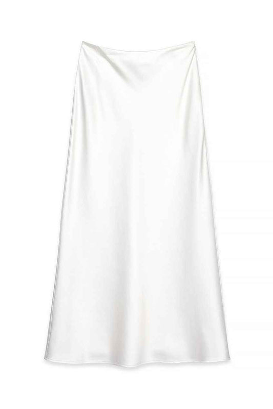 NA-KD Satin Midi Skirt