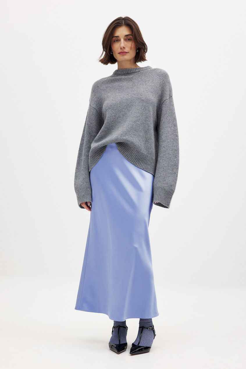Na-kd Satin Midi Skirt