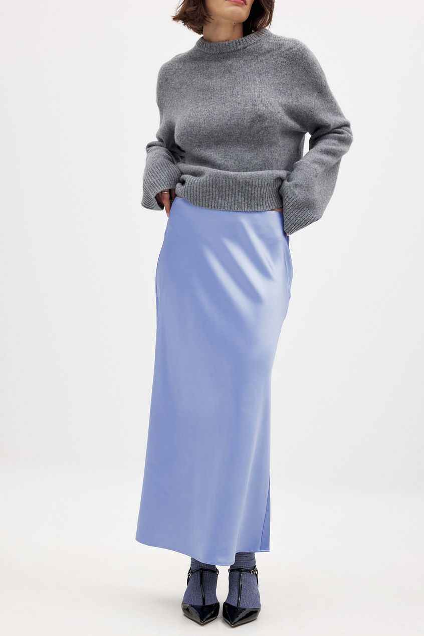 Na-kd Satin Midi Skirt