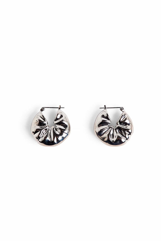 Scrunched Earrings Silver