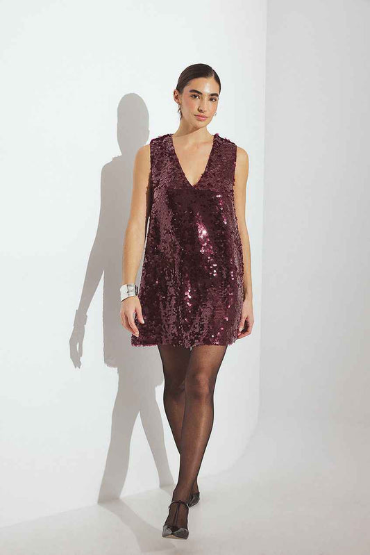 Na-kd Sequin A Line Mini Dress